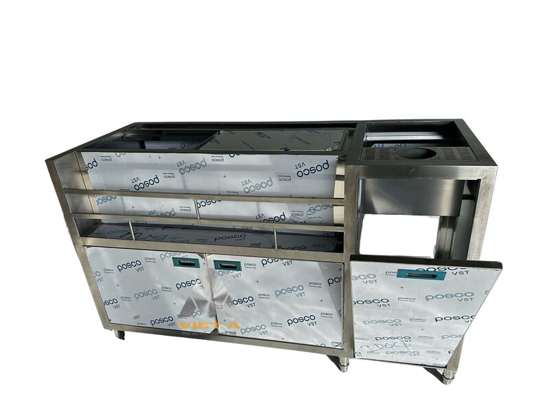 Gia công quầy pha chế inox