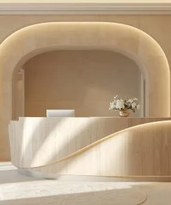 Quầy lễ tân spa sang trọng xu hướng 2025