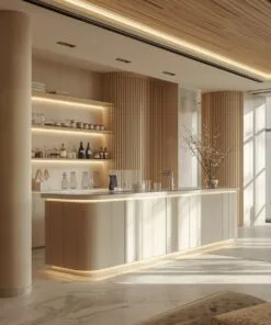 quầy pha chế có đèn led