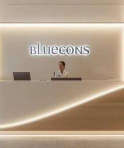 Mẫu quầy lễ tân độc quyền Bluecons