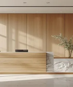 Mẫu quầy lễ tân độc quyền Bluecons