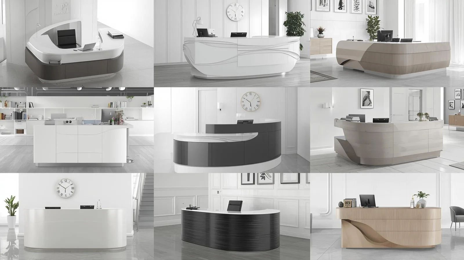 Quầy lễ tân nhỏ gọn cho không gian hạn chế