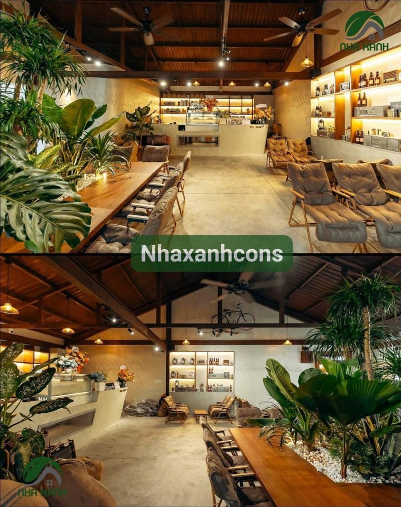 Thi Công Quán Cafe Tại Vĩnh Long 2 Thiết kế quán cafe khung thép tại Vĩnh Long