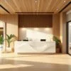 thiết kế quầy lễ tân theo phong cách riêng