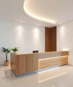 thiết kế quầy lễ tân theo phong cách riêng