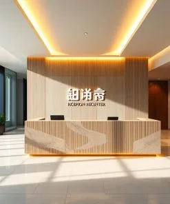 thiết kế quầy lễ tân theo phong cách riêng