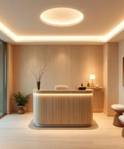 Quầy lễ tân đẹp cho spa nhỏ