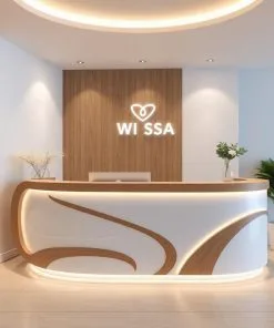 Quầy lễ tân đẹp cho spa nhỏ