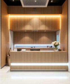Quầy lễ tân đẹp cho spa nhỏ