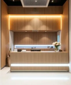 Quầy lễ tân đẹp cho spa nhỏ