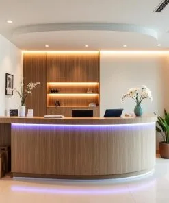 Quầy lễ tân đẹp cho spa nhỏ