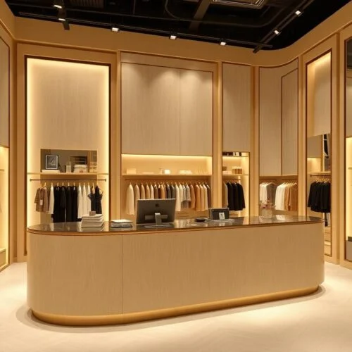 quầy thu ngân shop thời trang