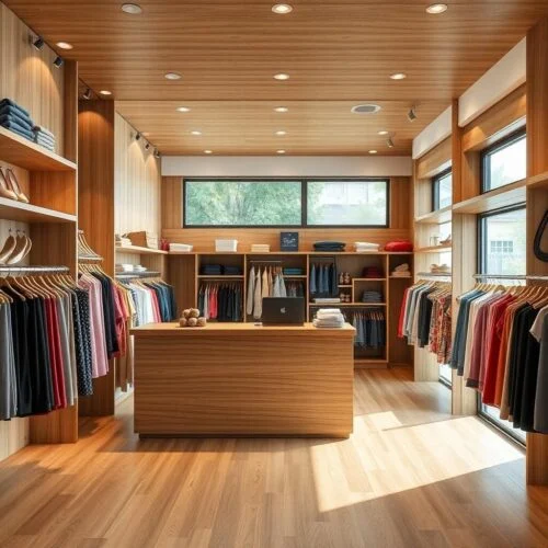 quầy thu ngân shop thời trang