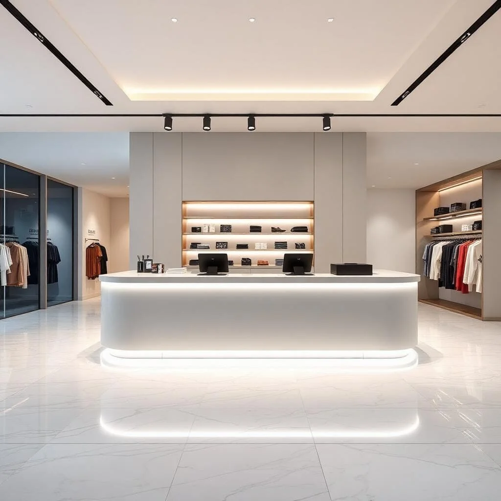 quầy thu ngân shop thời trang