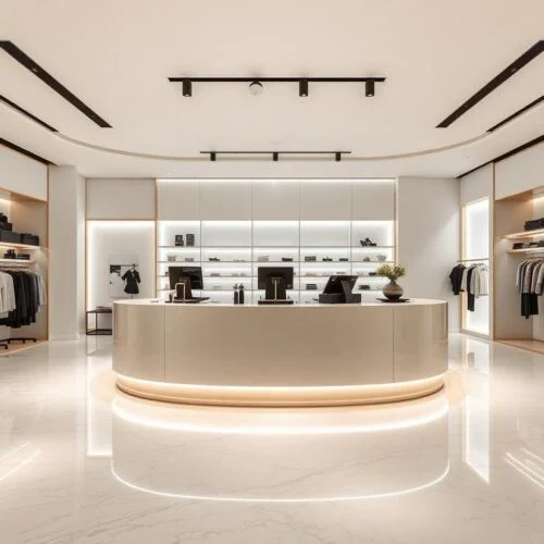 quầy thu ngân shop thời trang