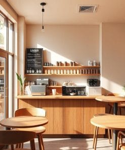 quầy thu ngân quán cafe