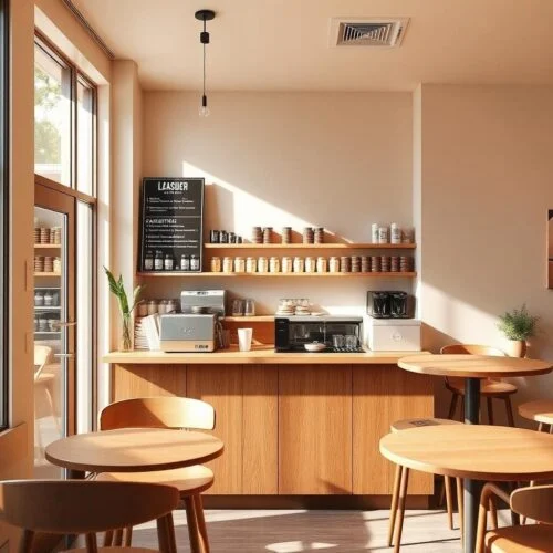 quầy thu ngân quán cafe