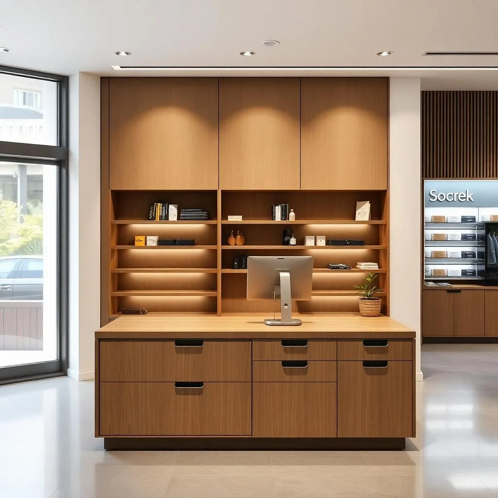 quầy thu ngân cửa hàng