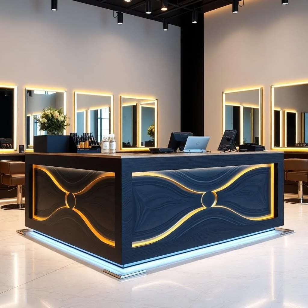 quầy thu ngân salon tóc quầy thu ngân salon tóc