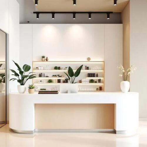 quầy thu ngân salon tóc
