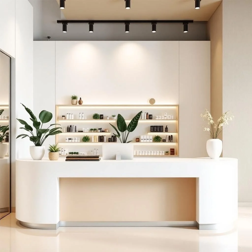 quầy thu ngân salon tóc