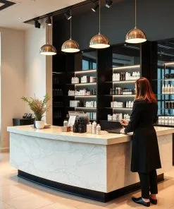 quầy thu ngân salon tóc