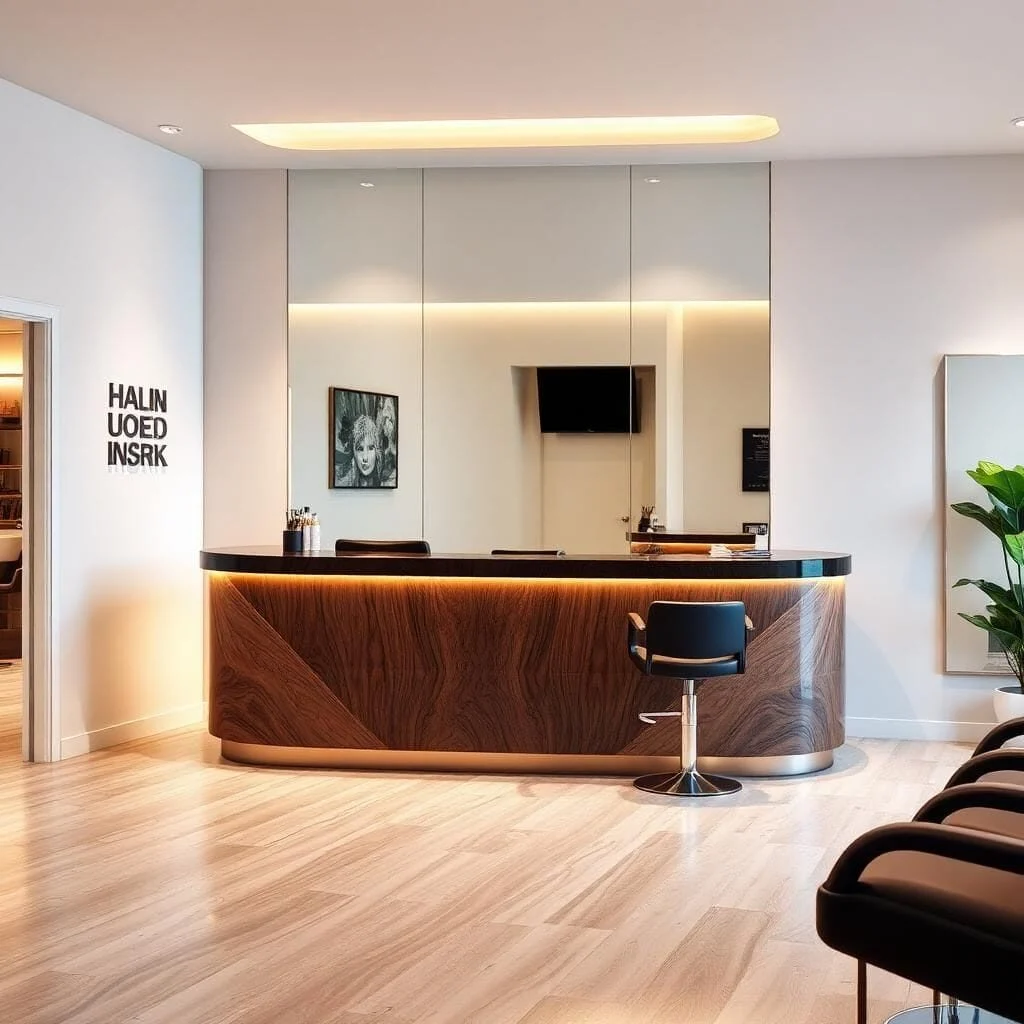 quầy thu ngân salon tóc quầy thu ngân salon tóc