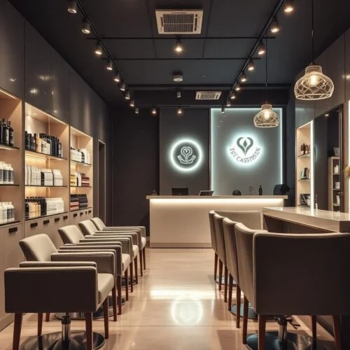 quầy thu ngân salon tóc