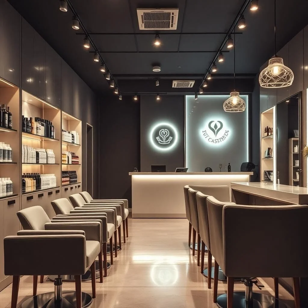 quầy thu ngân salon tóc