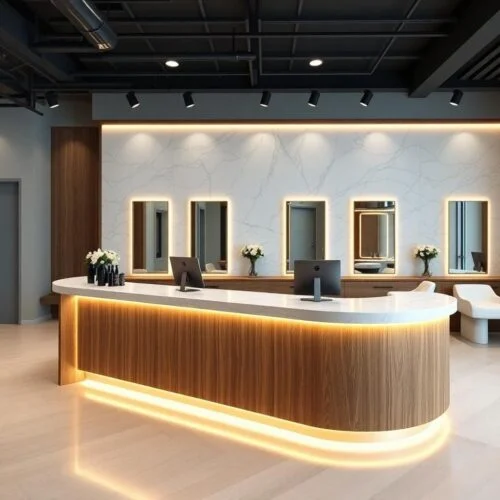 quầy thu ngân salon tóc