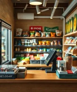 quầy thu ngân tạp hóa