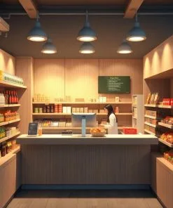 quầy thu ngân tạp hóa