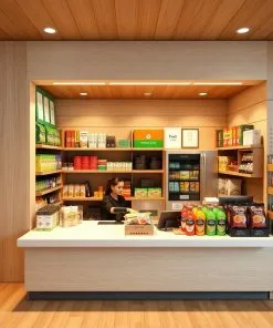 quầy thu ngân tạp hóa