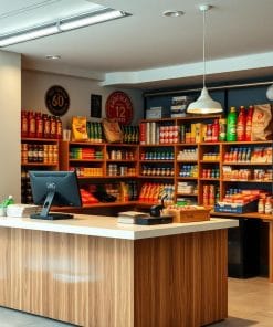 quầy thu ngân tạp hóa