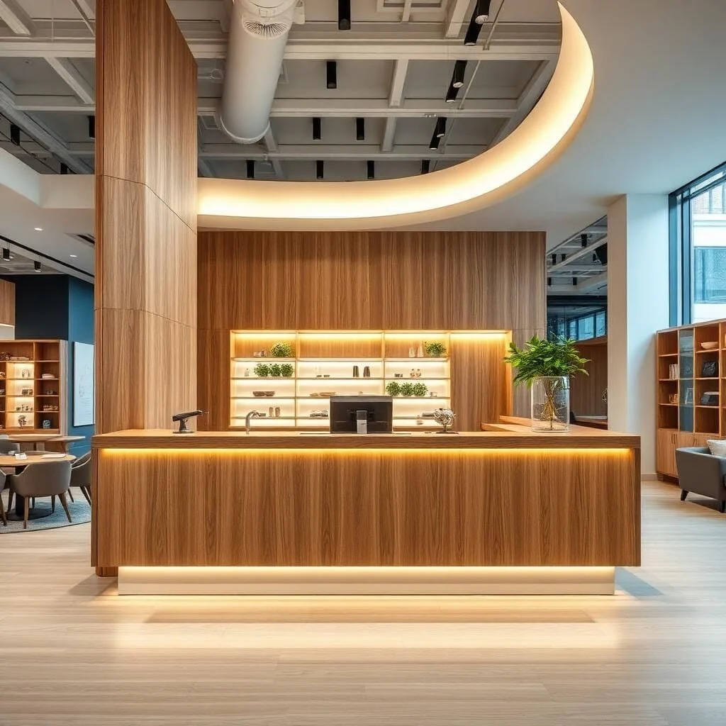 quầy thu ngân showroom quầy thu ngân showroom