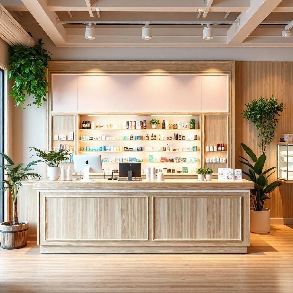 quầy thu ngân showroom quầy thu ngân showroom