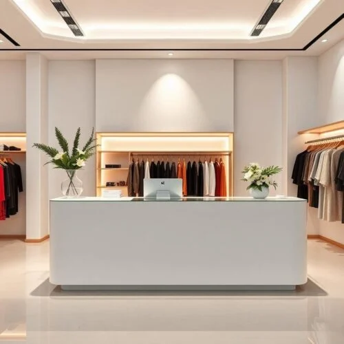 quầy thu ngân showroom