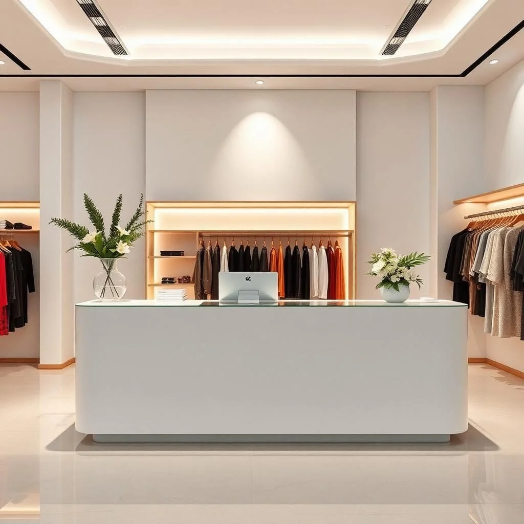 quầy thu ngân showroom quầy thu ngân showroom