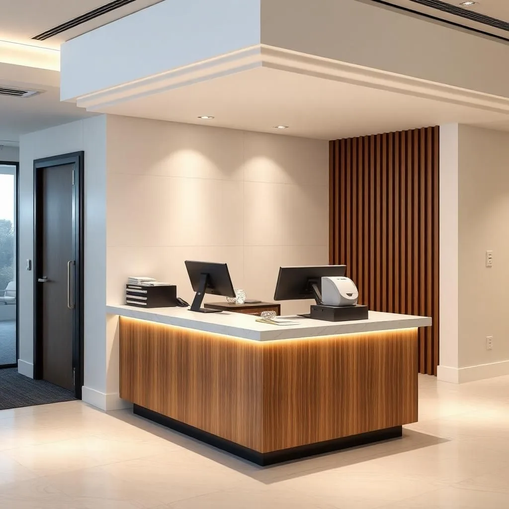 quầy thu ngân văn phòng