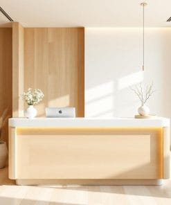 quầy thu ngân gỗ công nghiệp MDF