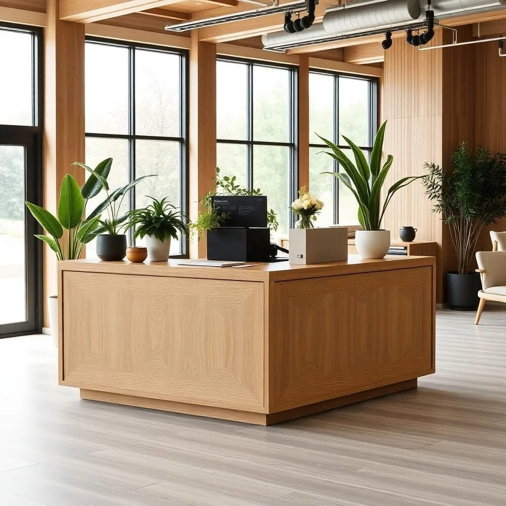 quầy thu ngân gỗ công nghiệp MDF quầy thu ngân gỗ công nghiệp MDF