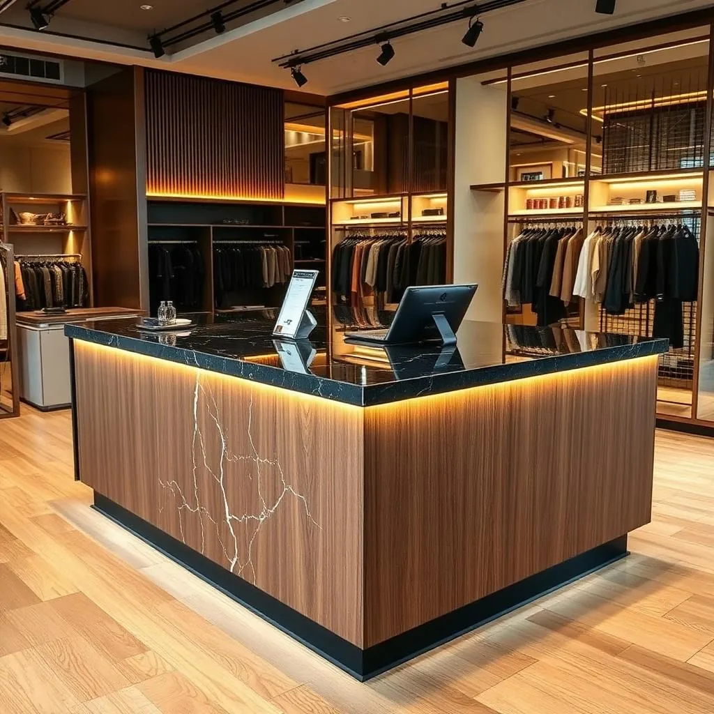 quầy thu ngân mặt đá