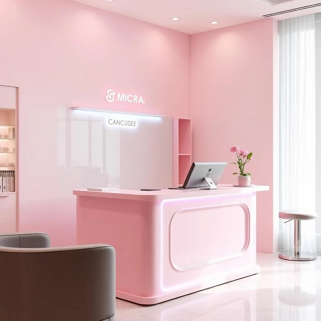 quầy thu ngân bằng mica