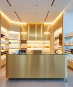 quầy thu ngân cho shop mỹ phẩm cao cấp