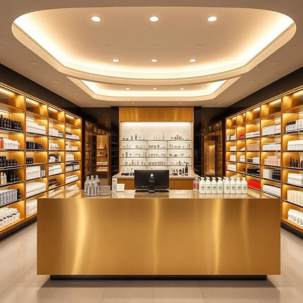 quầy thu ngân cho shop mỹ phẩm cao cấp 5 quầy thu ngân cho shop mỹ phẩm cao cấp