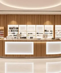 quầy thu ngân gỗ sang trọng cho showroom