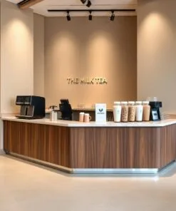 quầy thu ngân hiện đại cho quán trà sữa