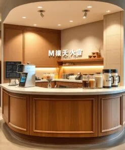 quầy thu ngân hiện đại cho quán trà sữa