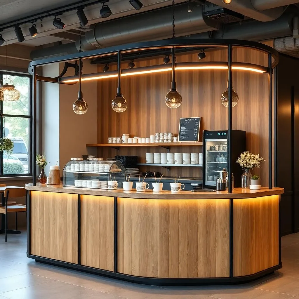 quầy thu ngân hiện đại cho quán trà sữa