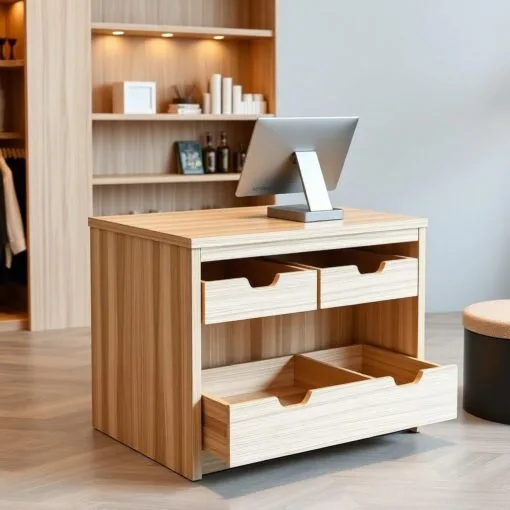 quầy thu ngân nhỏ gọn tiết kiệm diện tích